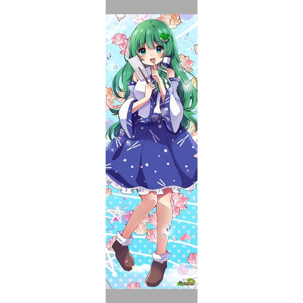 新品】東方project「東風谷 早苗11-1」特大タペストリー（CBスエードを