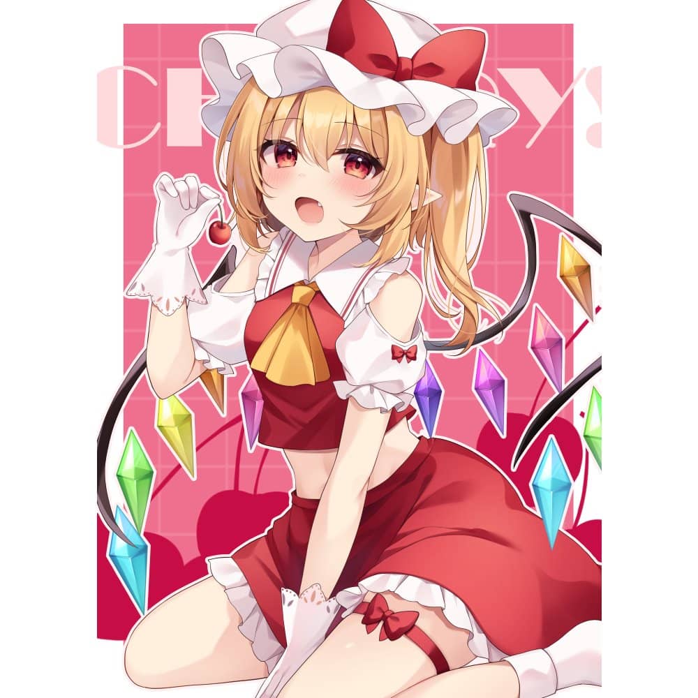 新品】東方Project クリアファイル フラン さくらんぼ _miy@ / 愛の枷