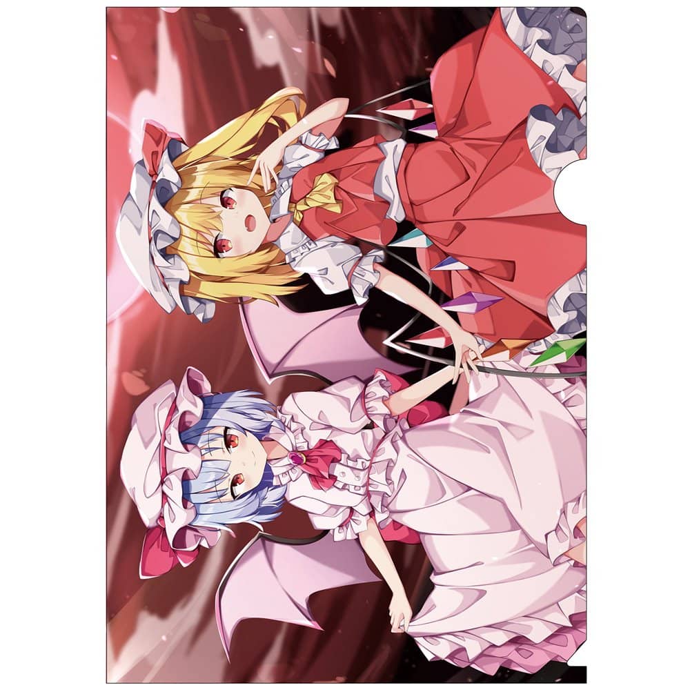 東方project レミリア　フラン　パジャマ　クリアファイル　QA00 新品】東方クリアファイル レミリア＆フランドール5 / AbsoluteZero