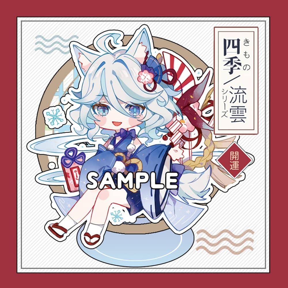 新品】～着物～原神 同人 フリーナ 两重アクスタ / OTAKUHANE