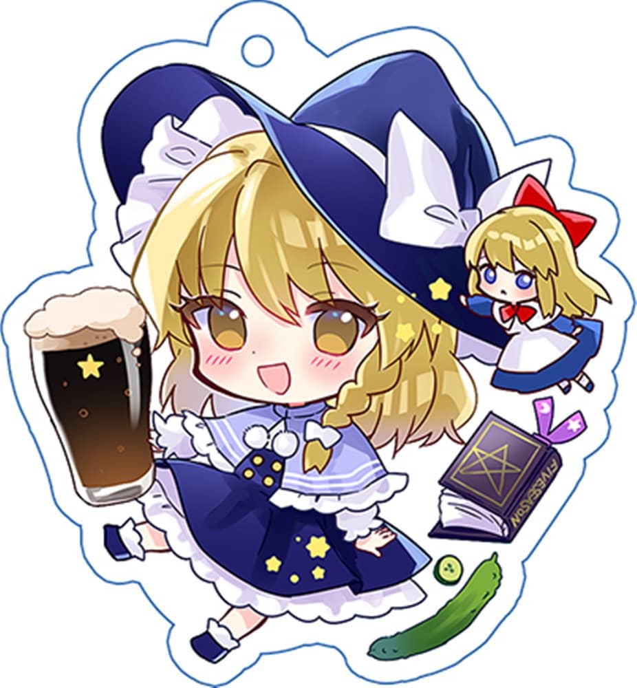 新品】宵酔い東方地霊殿キーホルダー／魔理沙 / つたささ 発売日:2024