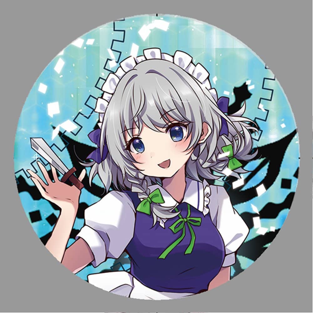 新品】東方project「十六夜 咲夜11-2」ビッグ缶バッジ / ぱいそんきっ