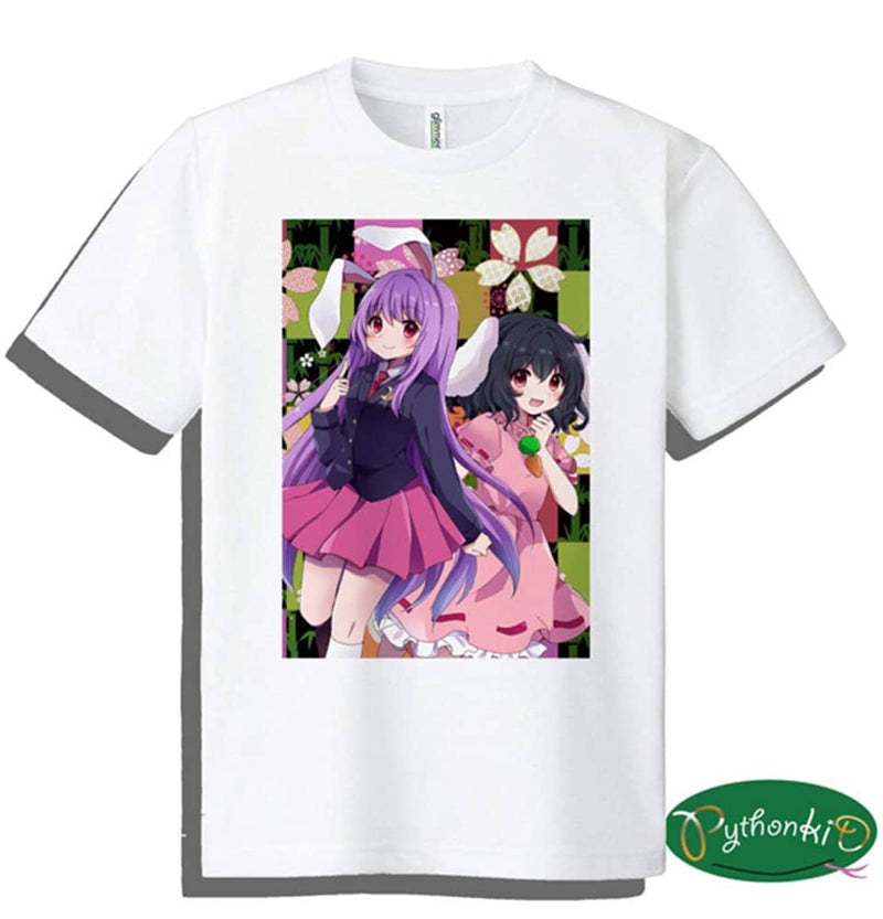 【新品】東方project「鈴仙優曇華院イナバ＆因幡てゐ11-3」T-シャツ（L） / ぱいそんきっど 発売日:2024年05月頃