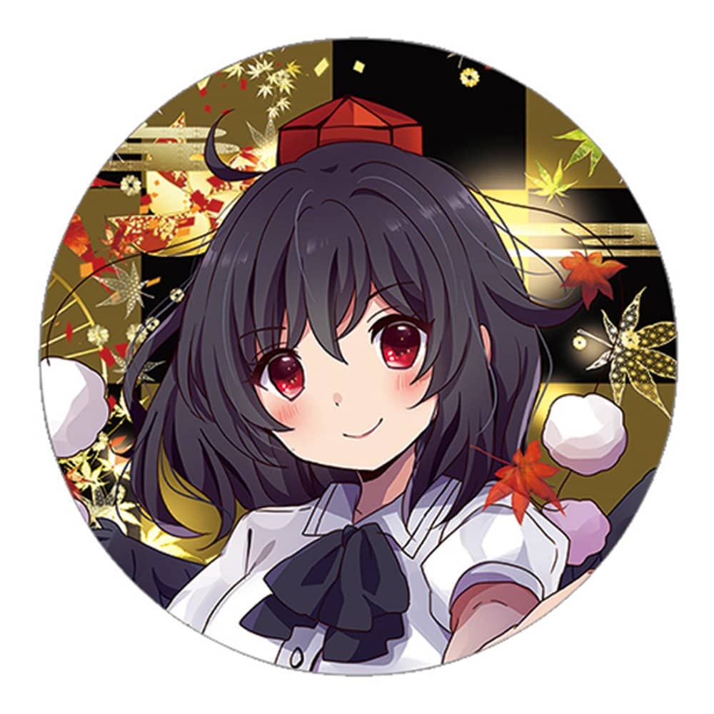 激レア　東方Project 缶バッジ 射命丸文 新品】東方project「射命丸 文11-3」ビッグ缶バッジ / ぱいそんきっど