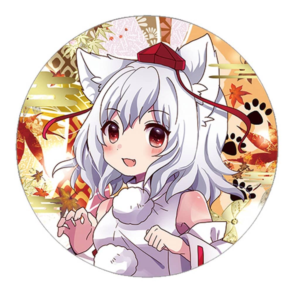 M*B様 東方Project 犬走椛 ふもふも 缶バッジ付 新品】東方project「犬走 椛11-3」ビッグ缶バッジ / ぱいそんきっど