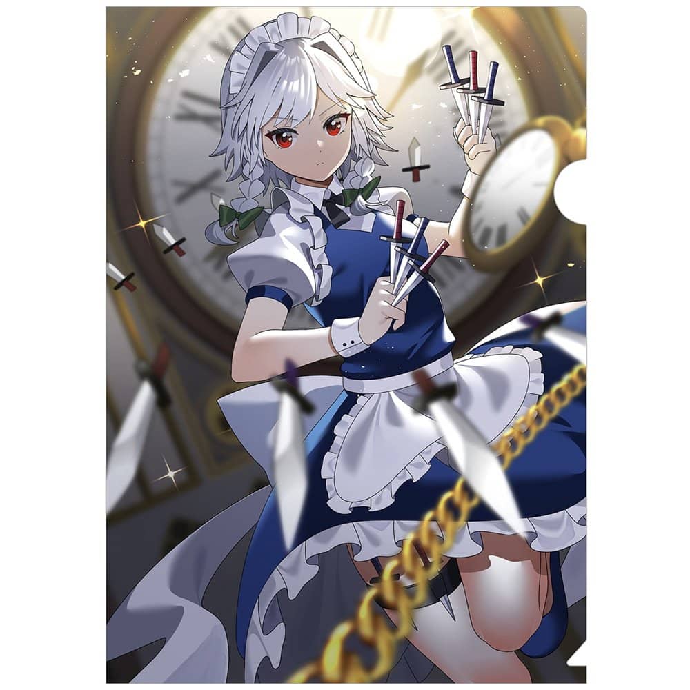 新品】東方Project クリアファイル_咲夜(ゆうじん)202409 / すなめり