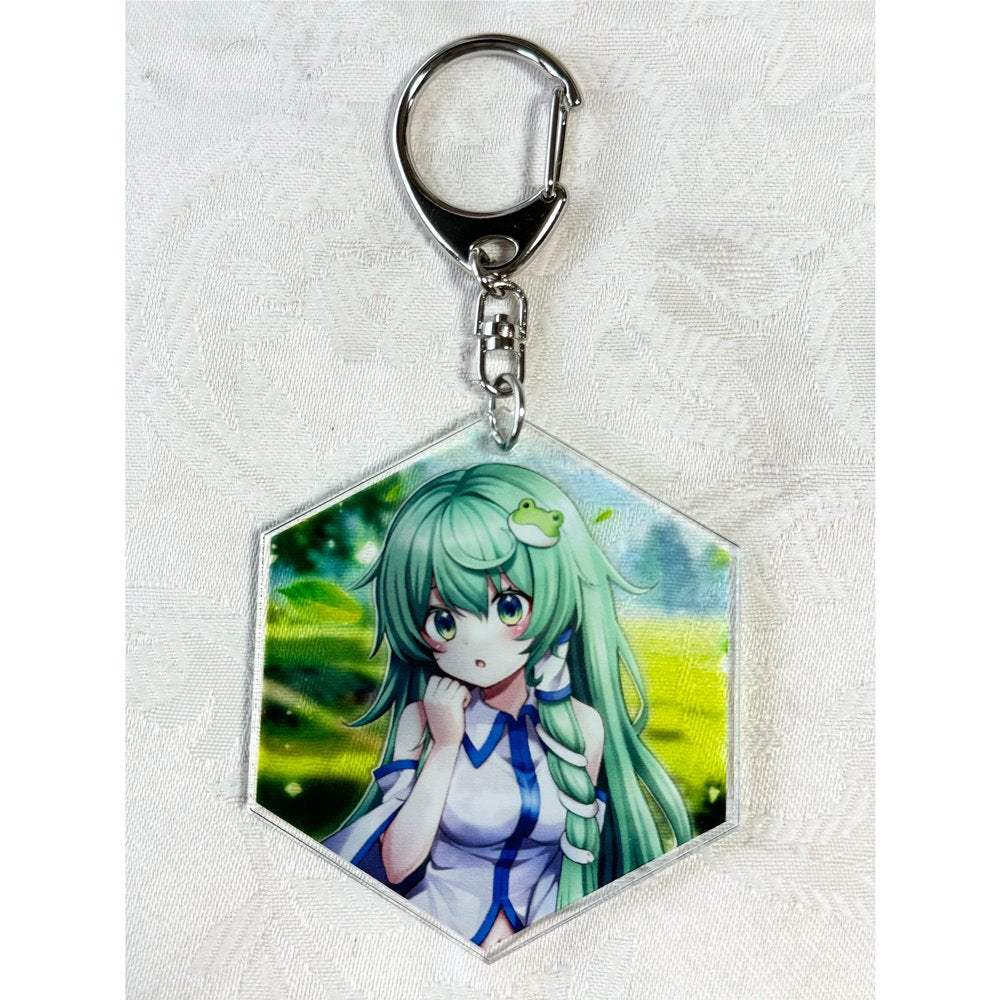 東風谷早苗 キーホルダー 東方 東風谷早苗 制服 アクリルキーホルダー