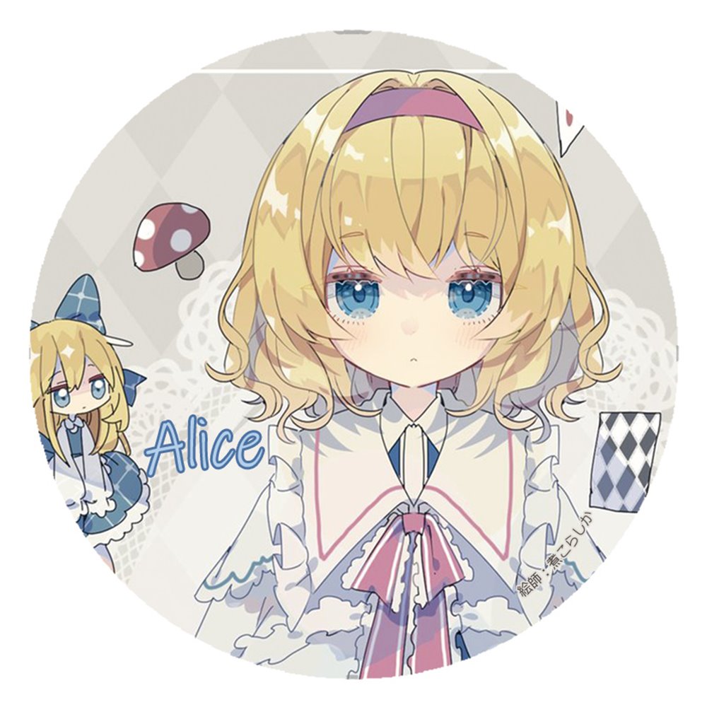 新品】缶バッジ_アリス(煮こらしか)202504 / すなめりドリル 発売日