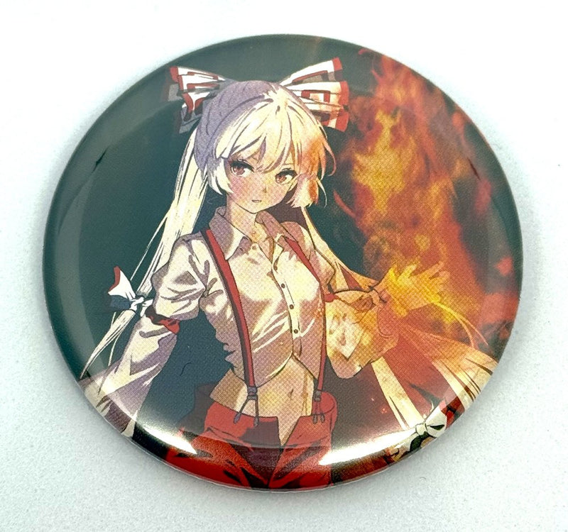 【新品】東方Project　57㎜缶バッジ 藤原妹紅c-1 / ハチワレキッド 発売日:2025年04月頃