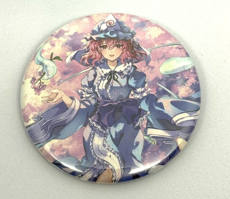 【新品】東方Project　57㎜缶バッジ 西行寺幽々子n-1 / ハチワレキッド 発売日:2025年04月頃