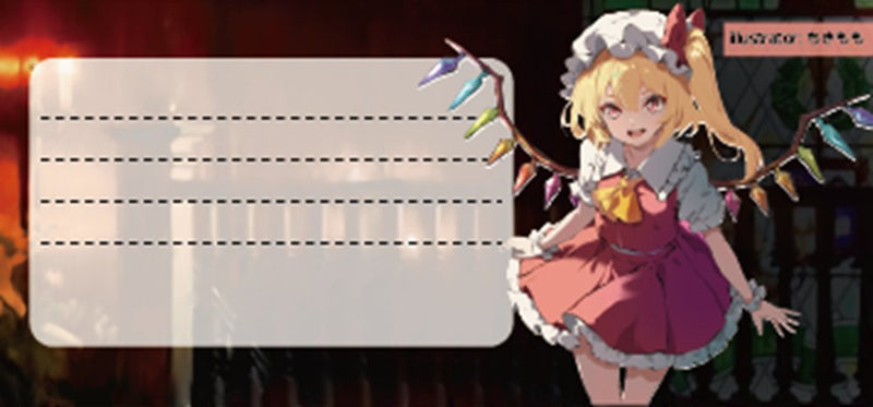 【新品】東方Project 迷你便箋(10枚入) 芙蘭朵露·斯卡蕾特c-1 / ハチワレキッド 發售日:2025年04月左右