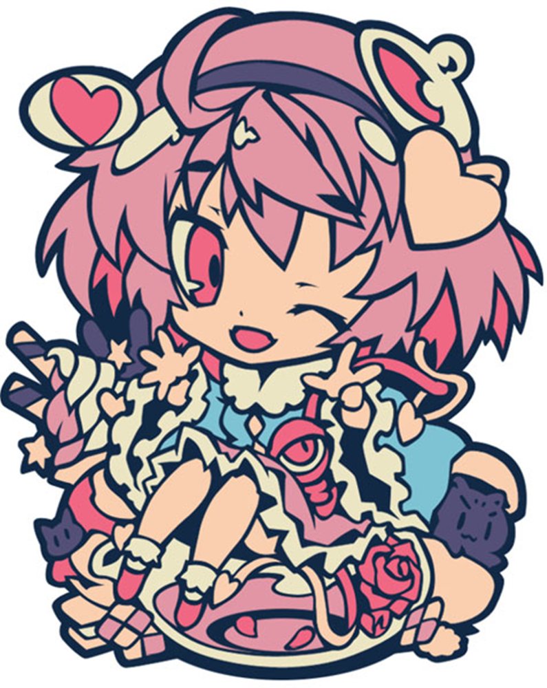 【新品】東方ラバーキーホルダーさとりVer8 / こすぷれ喫茶娘々 発売日:2025年04月頃