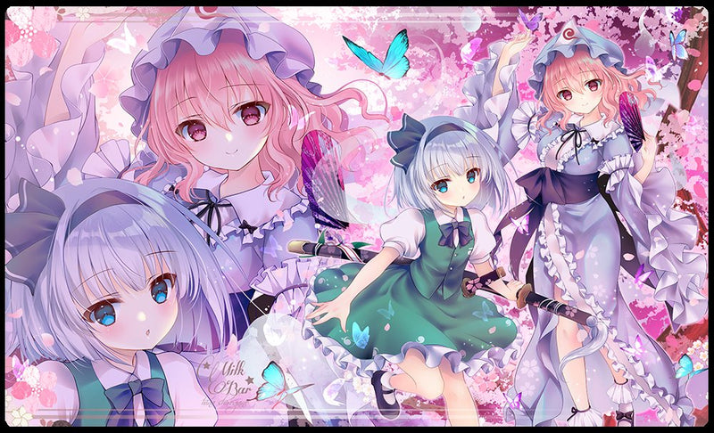 【新品】東方Project プレイマット(500mm x 300mm) 西行寺幽々子&魂魄妖夢 / MILK BAR 発売日:2025年05月05日