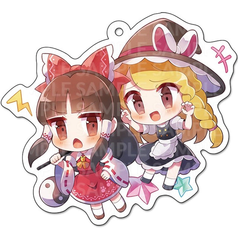 【新品】霊夢と魔理沙のアクリルキーホルダー（いたずら。） / ちょこっとぱんけーき。 発売日:2025年05月頃