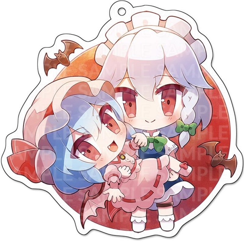 【新品】蕾米莉亚与咲夜的亚克力钥匙扣（ラスボス。） / 小小煎饼。 发售日:2025年05月左右