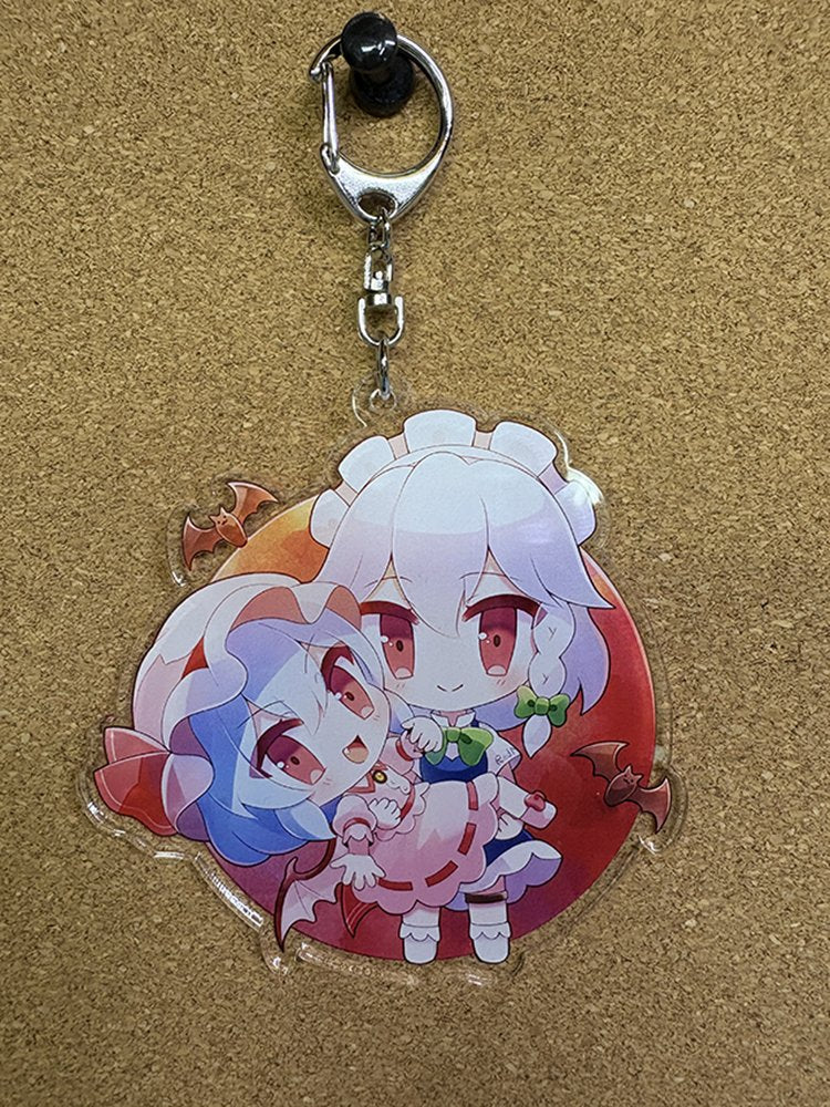 【新品】蕾米莉亚与咲夜的亚克力钥匙扣（ラスボス。） / 小小煎饼。 发售日:2025年05月左右