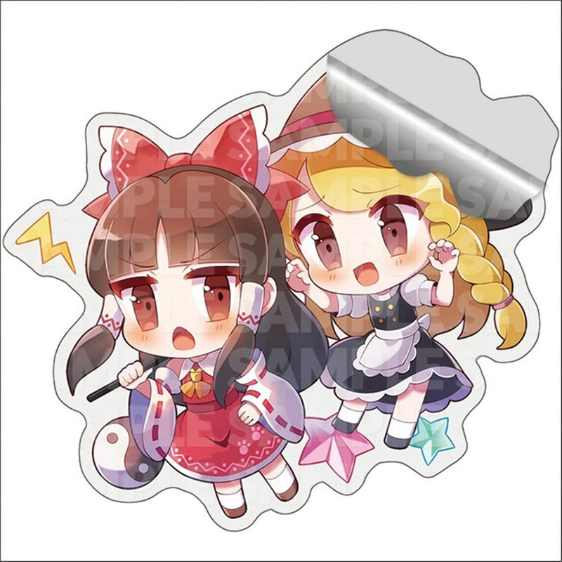【新品】灵梦和魔理沙的贴纸（恶作剧。） / 小小煎饼。 发售日:2025年05月左右