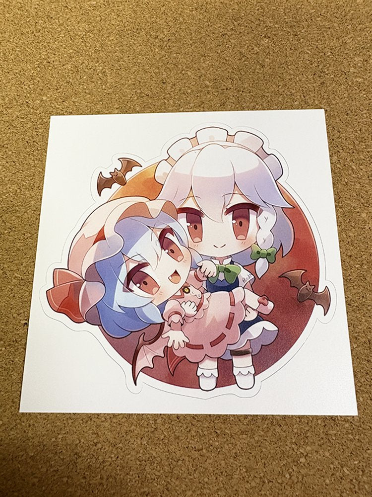 【新品】蕾米莉亚与咲夜的贴纸（ラスボス。） / 小小煎饼。 发售日:2025年05月左右