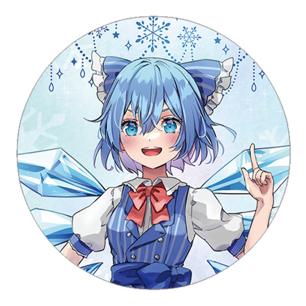 新品】東方project「チルノ12-2」ビッグ缶バッジ / ぱいそんきっど
