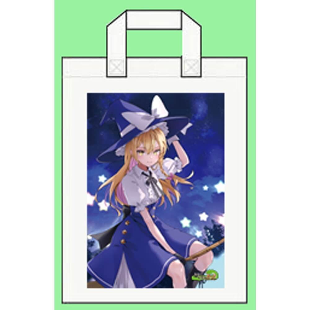 『AMOバッグ』 TBC東北放送ラジオ『ジャンボリクエストAMO』ノベルティ 新品】東方project「霧雨魔理沙12-2」トートバッグ / ぱいそんきっど