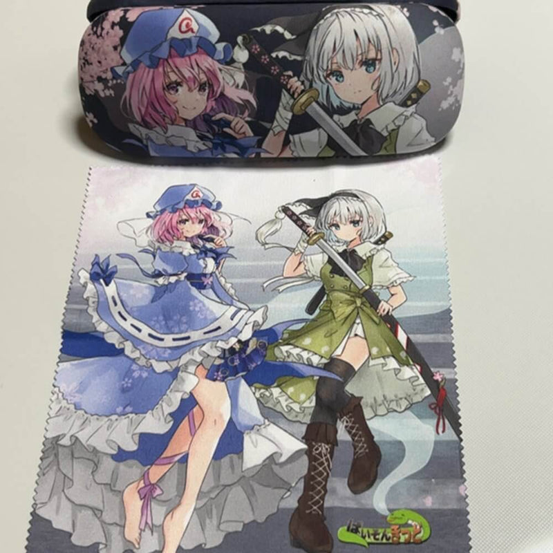 【新品】東方project「魂魄妖夢、西行寺幽々子」12-1眼鏡ケース(クロス付き） / ぱいそんきっど 発売日:2025年06月頃