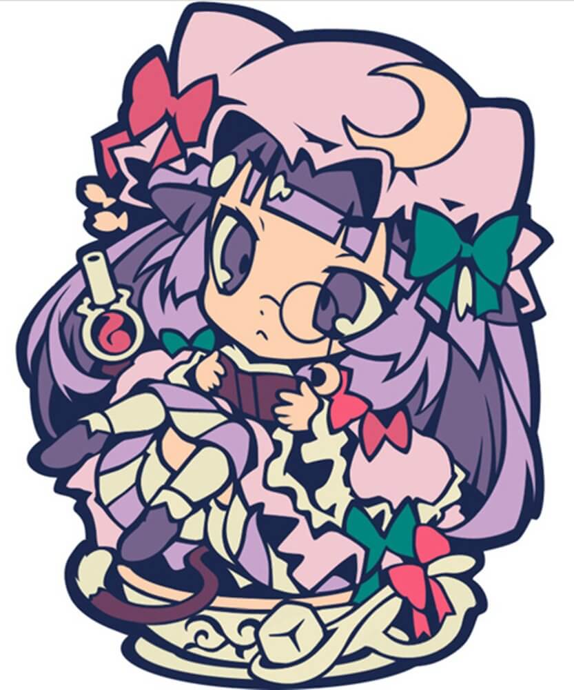 新品】東方ラバーキーホルダー猫耳パチュリー / こすぷれ喫茶娘々 発売