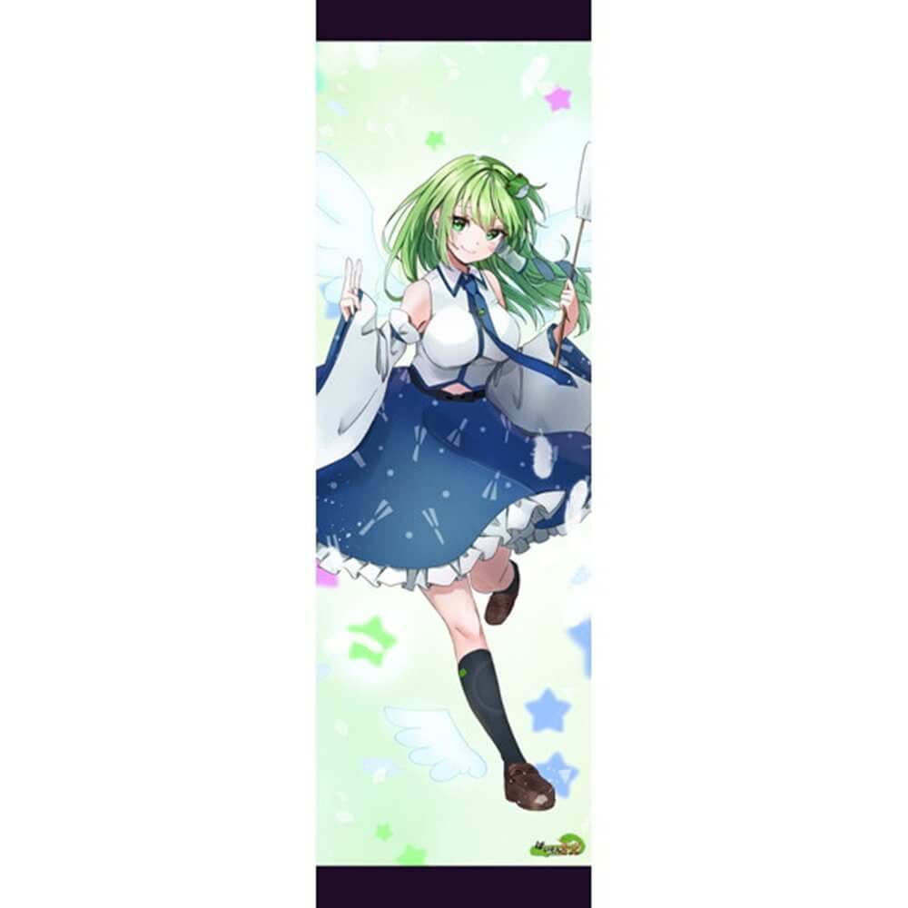 新品】東方project「東風谷早苗12-3」特大タペストリー（CBスエードを