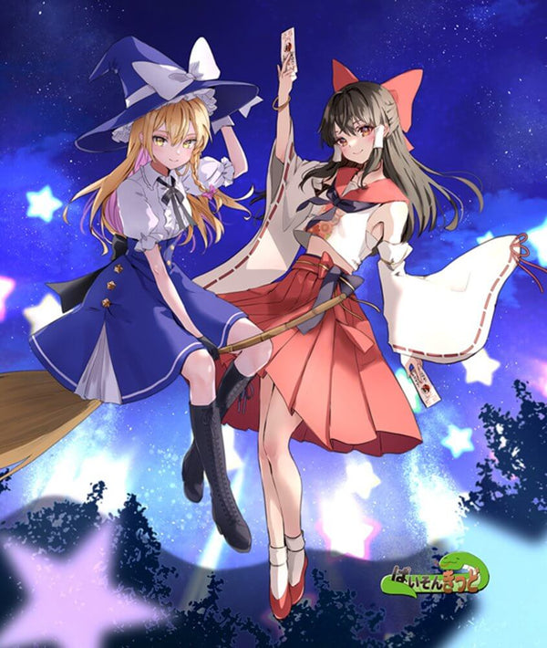 新品】東方project「霧雨魔理沙、博麗霊夢」12-2眼鏡ケース(クロス付き