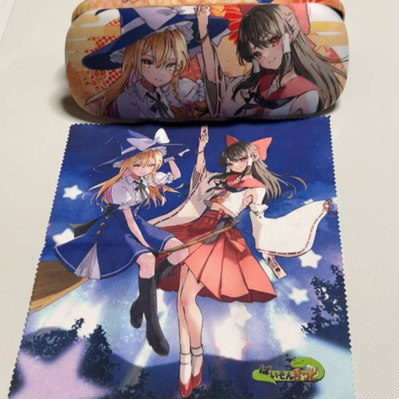 【新品】東方project「霧雨魔理沙、博麗霊夢」12-2眼鏡ケース(クロス付き） / ぱいそんきっど 発売日:2025年08月頃