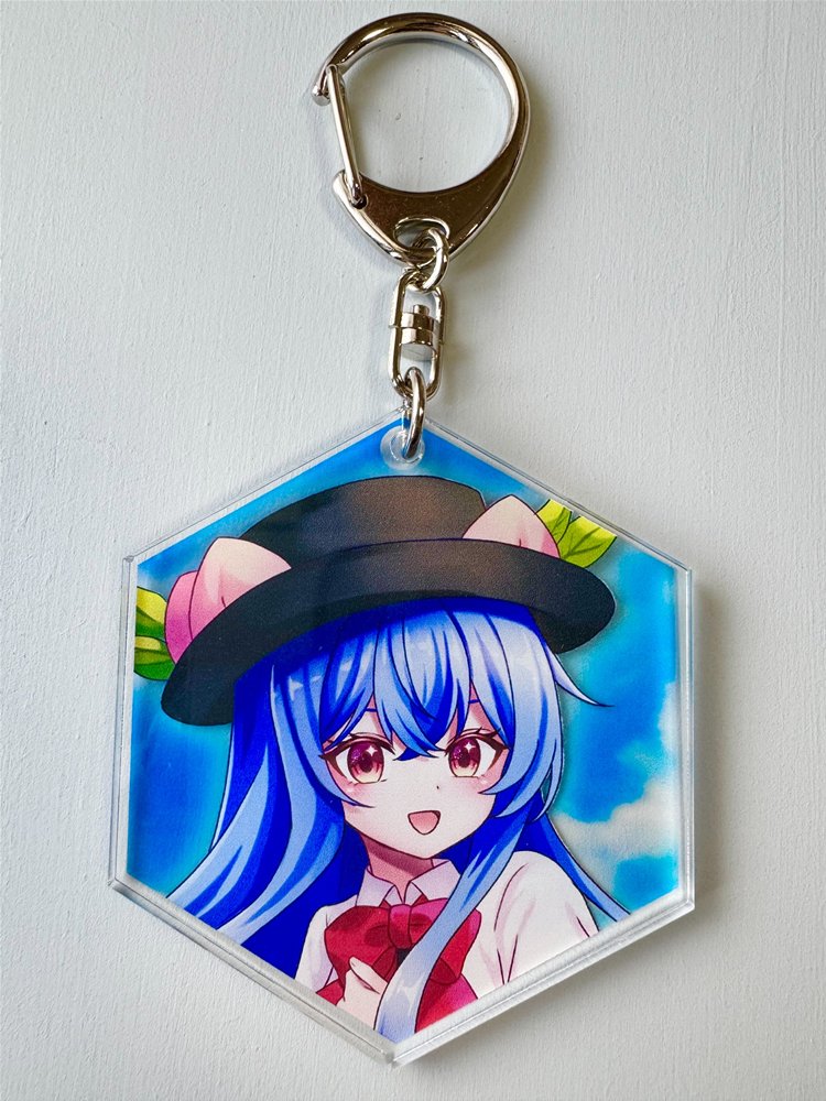 新品】東方projectアクリルキーホルダー「比那名居天子」 / きっどて