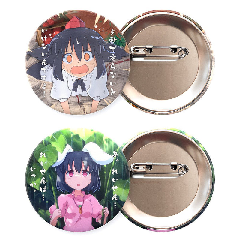 【新品】東方夢想夏郷 缶バッチ・文＆てゐ / 舞風-Maikaze 発売日:2025年10月頃