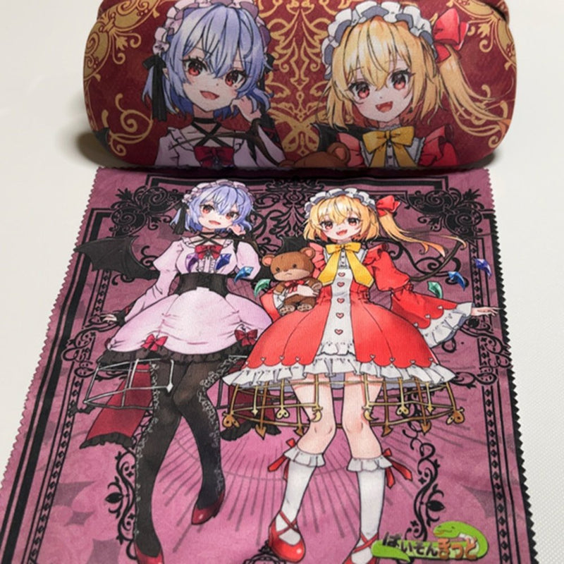 [New] 东方project「蕾米莉亚·斯卡雷特，芙兰朵露·斯卡雷特」12-5眼镜盒（附擦拭布） / ぱいそんきっど 发售日:2025年08月31日