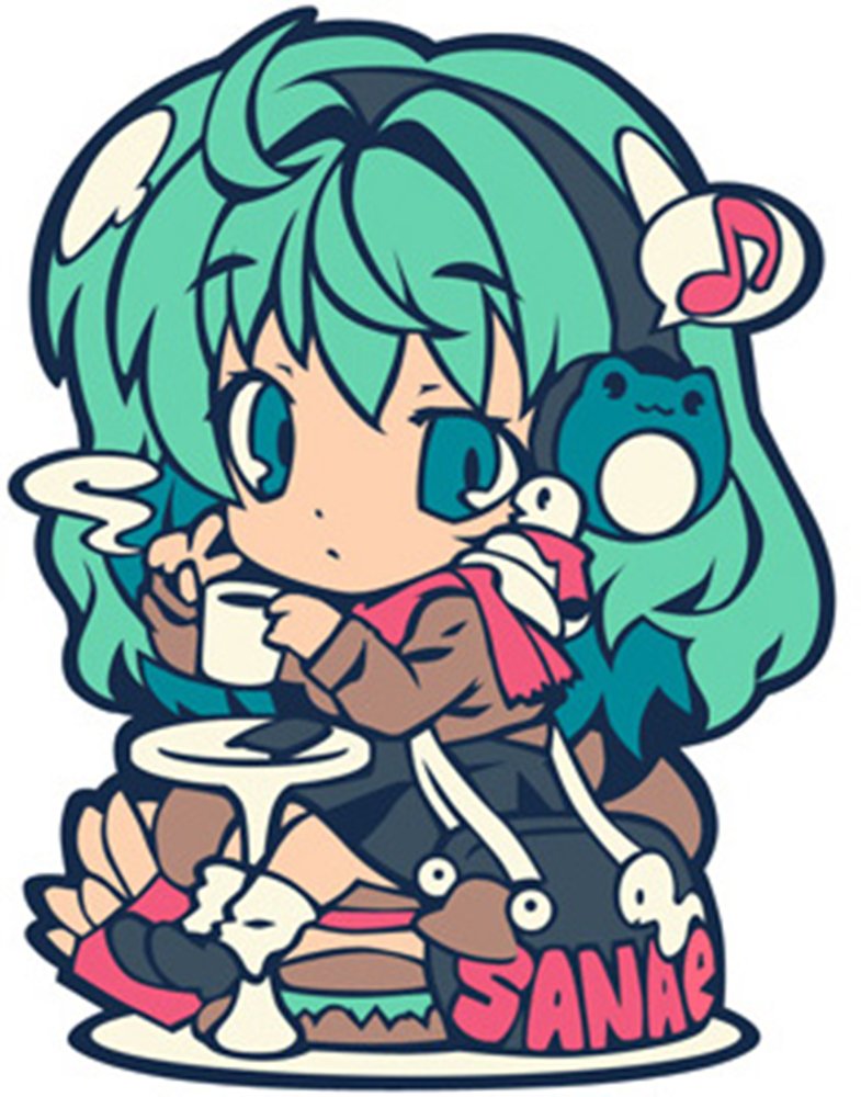 【新品】東方ラバーキーホルダー早苗Ver5 / こすぷれ喫茶娘々 発売日:2025年12月頃