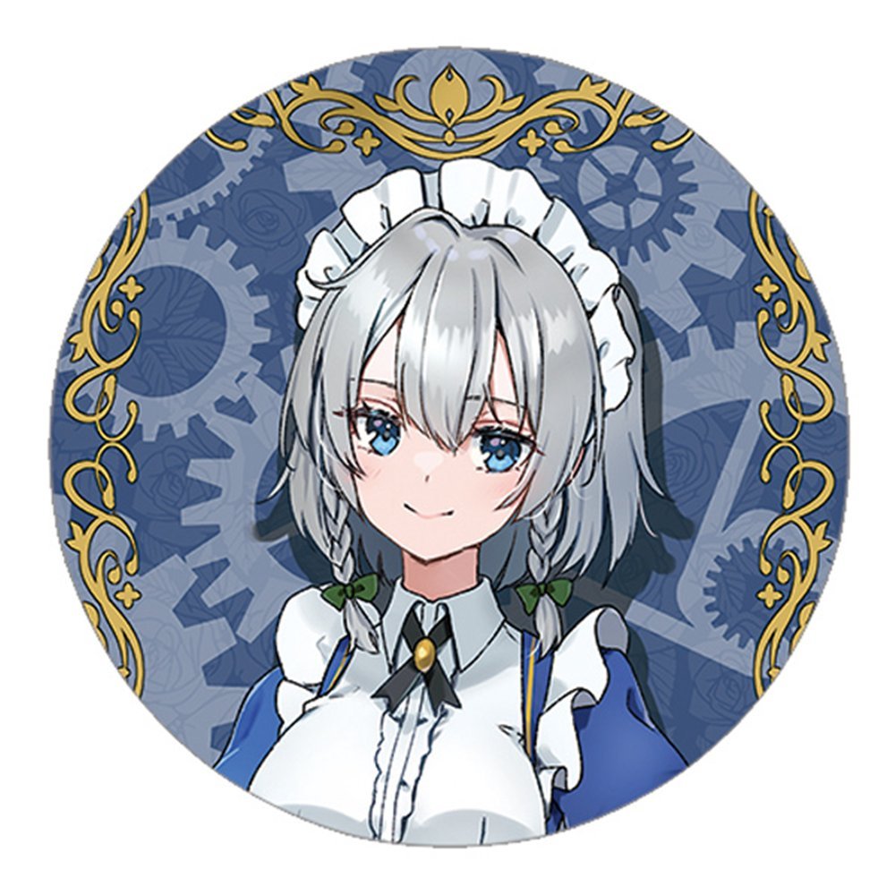 新品】東方project「十六夜咲夜12-5」ビッグ缶バッジ / ぱいそんきっど