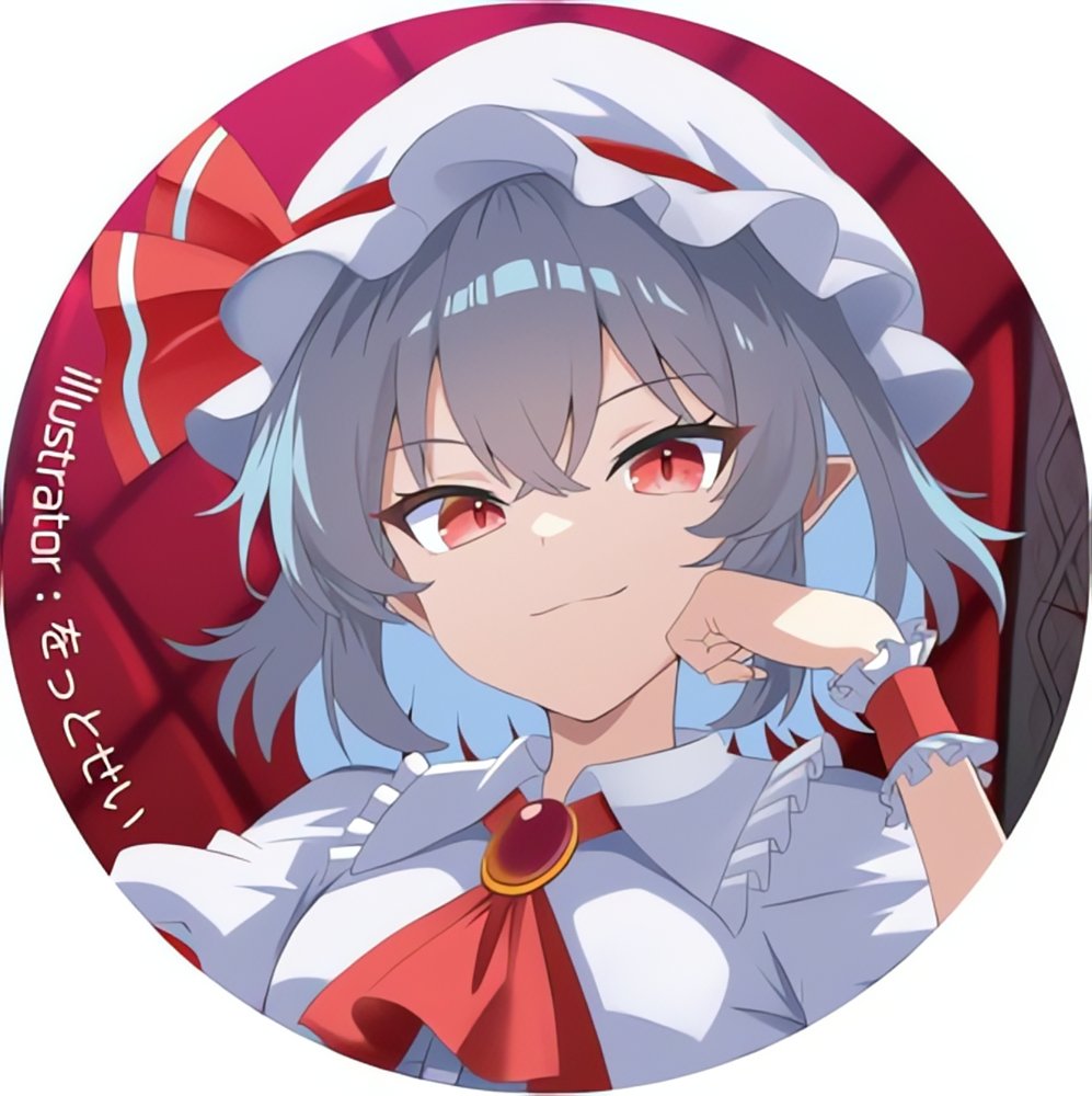 新品】東方Project 57㎜缶バッジ レミリア・スカーレットw-1