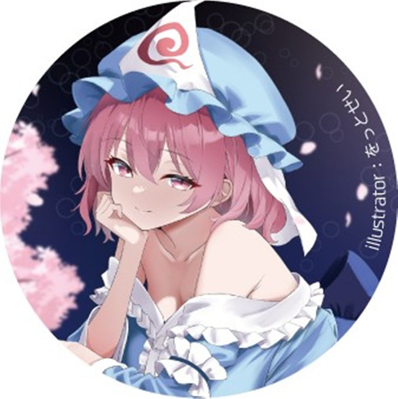 【新品】東方Project 缶バッジ 西行寺幽々子w-1 / ハチワレキッド 発売日:2026年06月頃