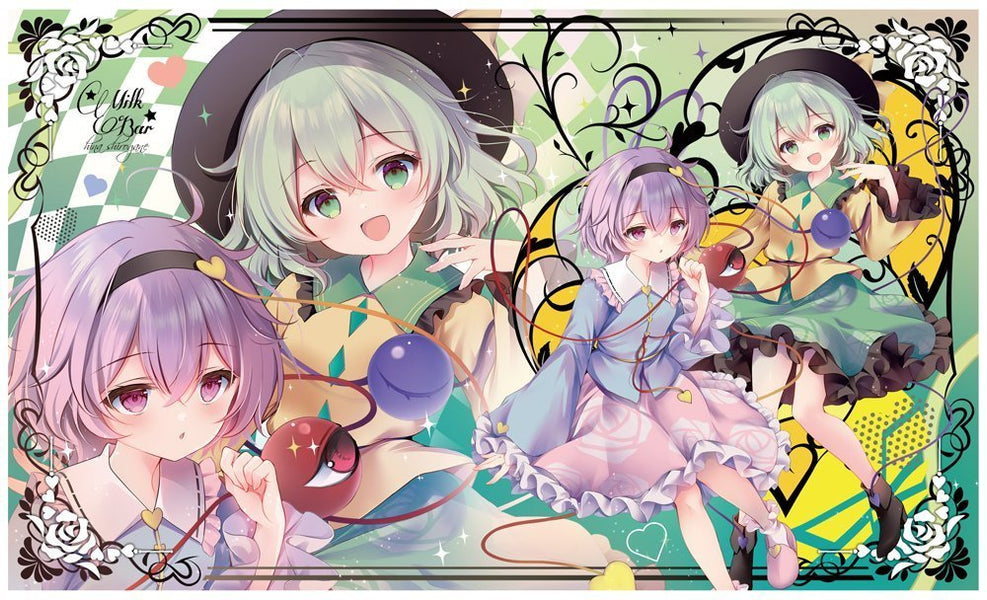 新品】東方Project プレイマット(500mm x 300mm) さとり＆こいし