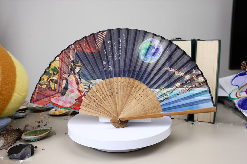 【新品】輝夜浮世絵風和歌扇子『月の姫様』 / 諏訪幻想紀行 発売日:2026年10月04日