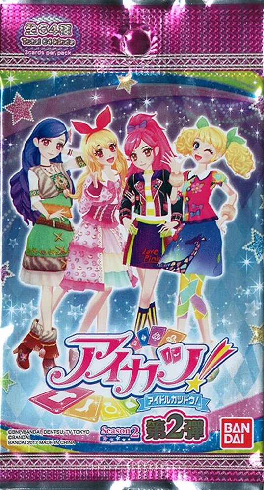 [二手/进口商品（新货、二手货等）]香港版Aikatsu！补充包第 2 季第 2 部分（1 包）[平行进口产品][条件：本体 S、包装 S]/ Bandai