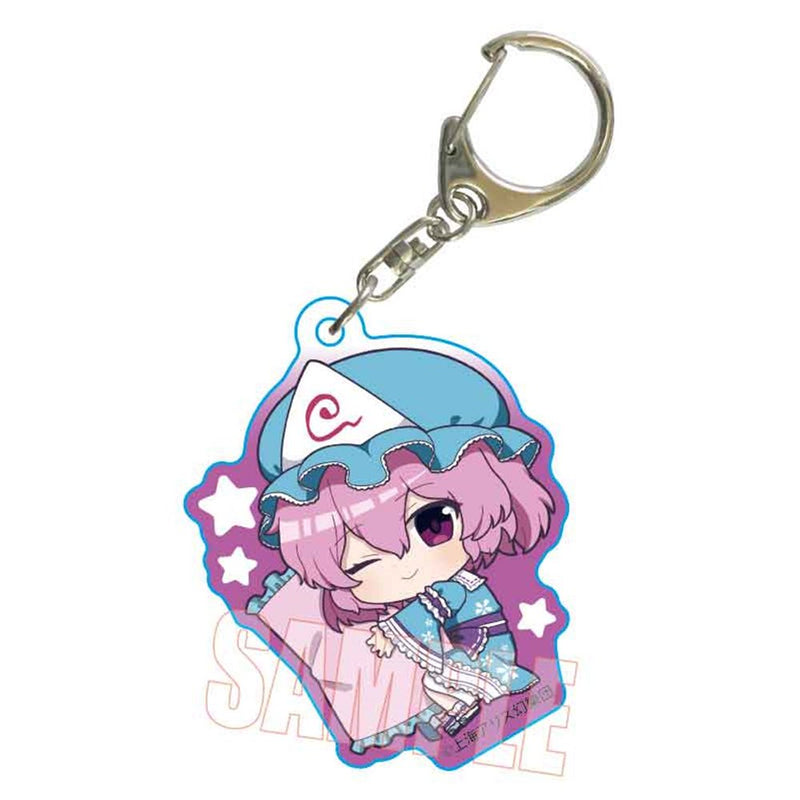 [New] Gyugyutto Acrylic Keyholder Touhou Project / Saigyouji Yuyuko (Oyasumi ver.) (Reprint) / Bell House Release Date: Around February 2025
