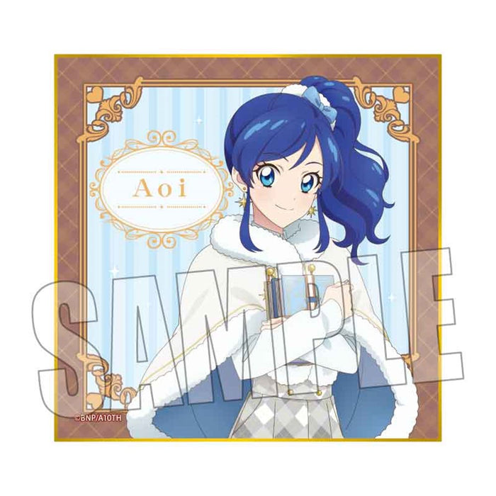 【新品】アイカツ! 10th STORY ~未来へのSTARWAY~ ミニ色紙 霧矢 あおい ホワイトポンチョver. / ベルハウス 発売日:2025年03月頃