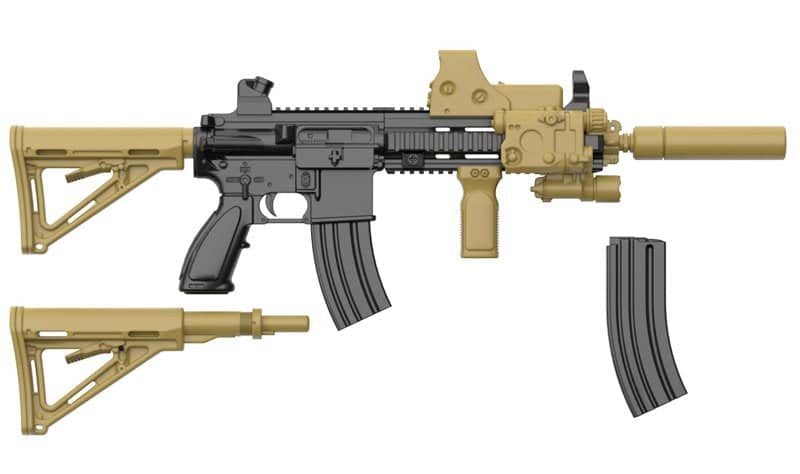 【新品】LittleArmory ＜LADF08＞ ドールズフロントライン 416タイプ（再販） / トミーテック 発売日:2024年08月頃