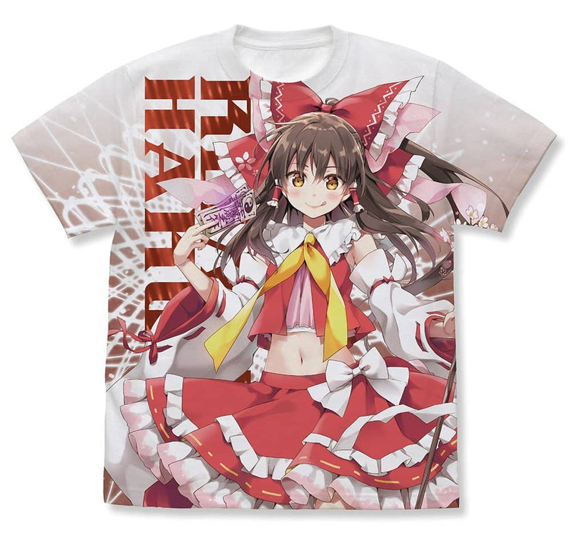 【新品】東方Project 博麗靈夢 全圖形T恤 えれっとver./WHITE-XL（再販） / 二次元コスパ 發售日:2025年10月左右