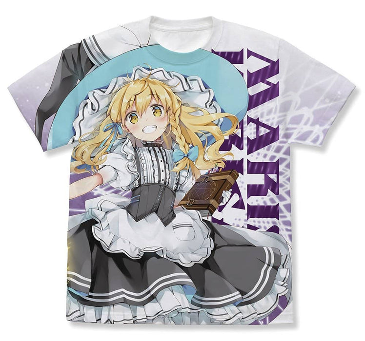 【新品】東方Project 霧雨魔理沙 フルグラフィックTシャツ なつめえりver./WHITE-S（再販） / 二次元コスパ 発売日:2024年10月頃