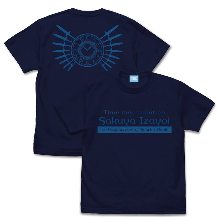 [New] Touhou Project Sakuya Izayoi T-shirt / NAVY-S / Nijigen Cospa Release Date: Around September 2022