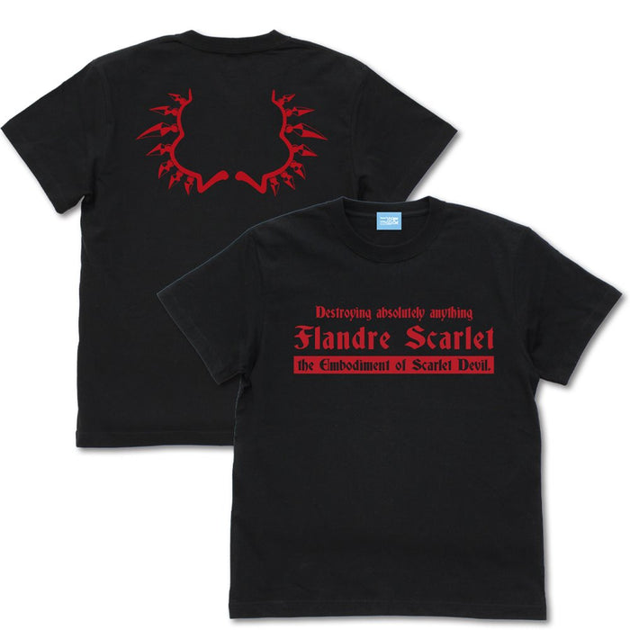 【新品】東方Project フランドール・スカーレット Tシャツ/BLACK-S（再販） / 二次元コスパ 発売日:2024年09月頃