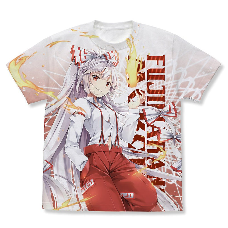 【新品】東方Project 藤原妹紅 フルグラフィックTシャツ なつめえりver./WHITE-XL（再販） / 二次元コスパ 発売日:2026年02月頃