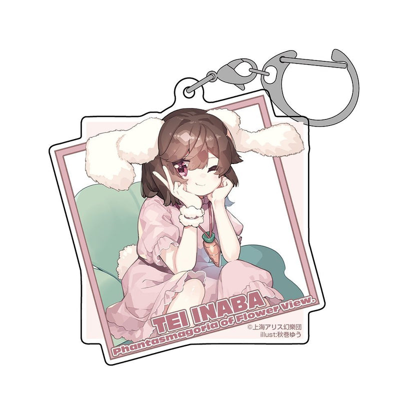 【新品】東方Project 因幡てゐ アクリルマルチキーホルダー illust:秋巻ゆう（再販） / 二次元コスパ 発売日:2025年12月頃