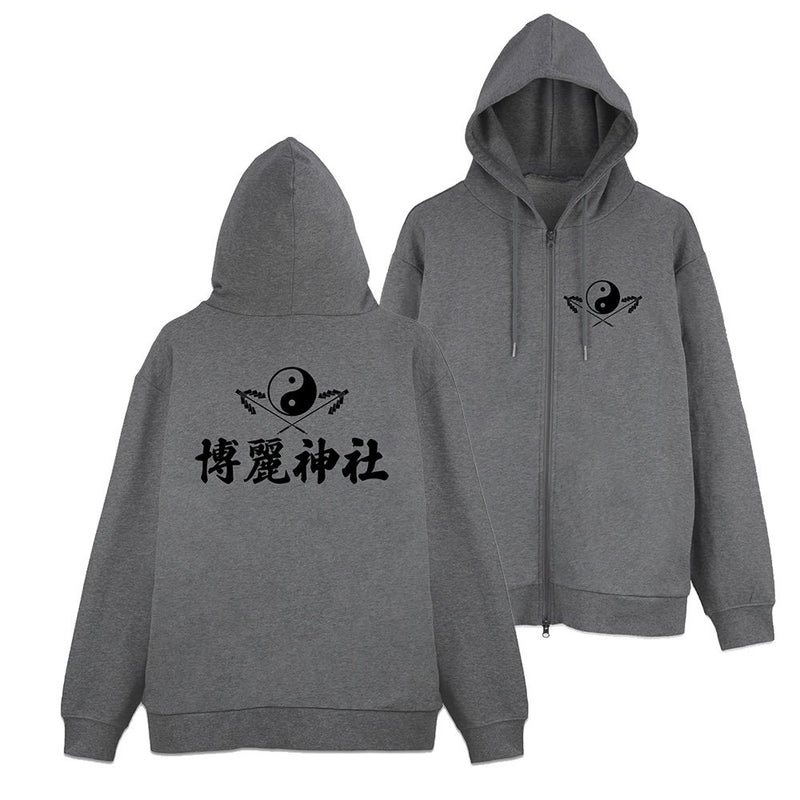 【新品】東方Project 博麗神社 ジップパーカー Ver.2.0/MIX GRAY-L / 二次元コスパ 発売日:2025年12月頃