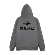 【新品】東方Project 博麗神社 ジップパーカー Ver.2.0/MIX GRAY-XL（再販） / 二次元コスパ 発売日:2026年11月頃